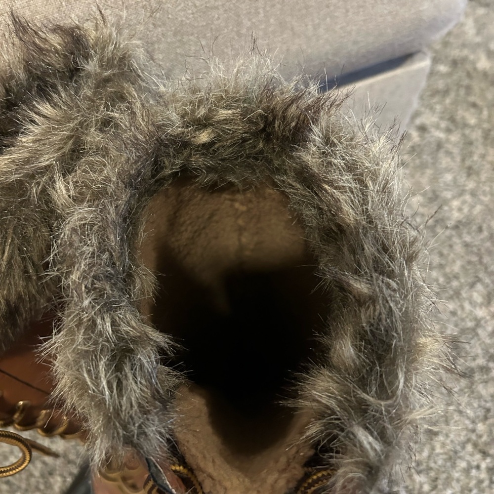 Brown and Black Women's Lace-Up Boots - Picture 3 of 6